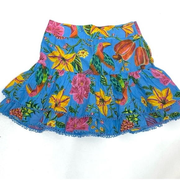 Farm Rio Blue Toucans Garden Skirt - Picture 5 of 7